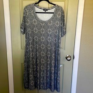 Lovely Black Print Premise Dress